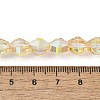 Electroplate Glass Beads Strands EGLA-L045-H-HP01-4