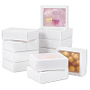 Cardboard Drawer Gift Storage Boxes with Clear Cover CON-WH0092-72B-01-1