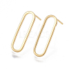 Brass Stud Earrings X-KK-T038-484B-1