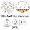40Pcs 925 Sterling Silver Beads STER-BBC0005-99-2
