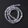 Electroplate Glass Beads Strands EGLA-D018-8x8mm-01-5