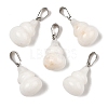 Natural White Jade Pendants G-B127-03P-14-2