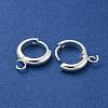 201 Stainless Steel Huggie Hoop Earring Findings STAS-P283-01Y-S-2