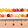 Electroplate Glass Beads Strands GLAA-T023-B16-06-4