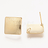 Brass Ear Stud Findings KK-S336-14G-1