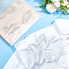 Butterfly Glass Hotfix Rhinestone FIND-WH0420-123-4