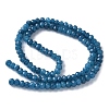 Dyed Natural Malaysia Jade Rondelle Beads Strands X-G-E316-2x4mm-54-4