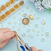 6 Styles Iron & 2Pcs Brass Open Jump Rings IFIN-ME0001-14G-5