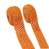 2 Rolls 2 Sizes Polyester Elastic Ribbon EW-TA0001-02G-2