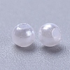 Imitated Pearl Acrylic Beads X-PACR-3D-1-2