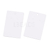 Rectangle Paper One Pair Earring Display Cards with Hanging Hole CDIS-YWC0001-01-4