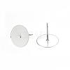 Tarnish Resistant 304 Stainless Steel Stud Earring Findings STAS-D448-088P-12mm-2