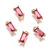 Transparent Glass Charms X-GLAA-T007-13F-2