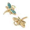 Brass Micro Pave Cubic Zirconia Enamel Pendants KK-L257-12G-2