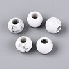 Natural Howlite European Beads G-Q602-09A-06-1