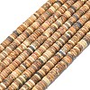 Natural Picture Jasper Beads Strands G-P575-B30-6x1mm-2