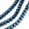 Electroplate Non-magnetic Synthetic Hematite Beads Strands G-I095-04-1
