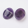 Natural Amethyst Flat Back Cabochons G-G741-18x25mm-17-2