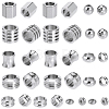 48Pcs 8 Styles 304 & 201 Stainless Steel Beads STAS-SC0009-35-1