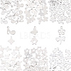 DICOSMETIC 240Pcs 6 Style 304 Stainless Steel Charms STAS-DC0003-21-1