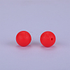 Round Silicone Focal Beads SI-JX0046A-131-2