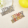 2Pcs 2 Styles It's My Birthday Alloy Rhinestone Brooches for Backpack Clothes JEWB-GF0011-51A-3