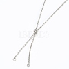 304 Stainless Steel Cable Chain Necklace Making AJEW-JB00778-01-2