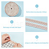 about 10.5~11 yards Ethnic Style Polycotton Jacquard Leaf Ribbons OCOR-GO0001-15B-3