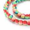 Handmade Polymer Clay Beads Strands CLAY-N008-057-01-3