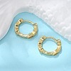 Brass Micro Pave Cubic Zirconia Huggie Hoop Earrings X-EJEW-K083-34G-B-5
