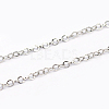 Tarnish Resistant 304 Stainless Steel Cable Chains CHS-L001-95-1