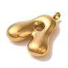 Ion Plating(IP) 304 Stainless Steel Pendants STAS-M017-08G-01-2