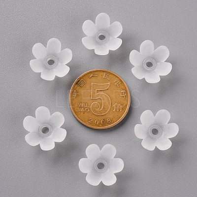 Frosted Acrylic Bead Caps MACR-S371-07A-701-1