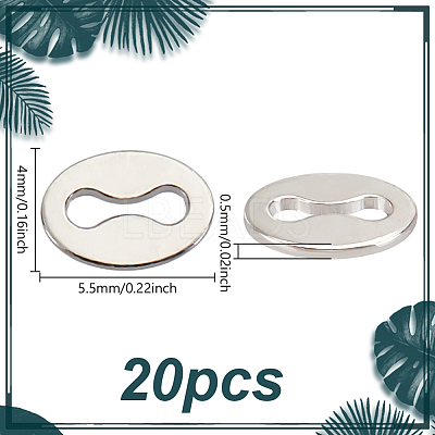20Pcs 925 Sterling Silver Chain Tabs STER-BC0002-87P-1
