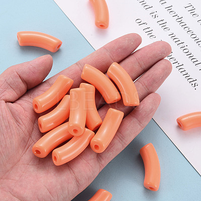 Opaque Acrylic Beads X-MACR-S372-001B-S025-1