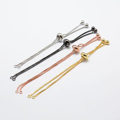 Rack Plating Brass Chain Bracelet Making KK-A142-018-1