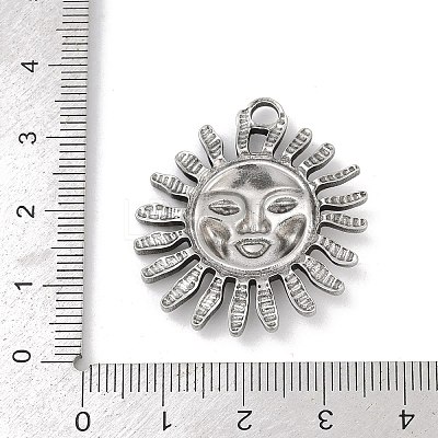 304 Stainless Steel Pendants STAS-D366-01I-P-1