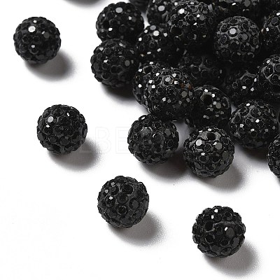 Pave Disco Ball Beads RB-A130-10mm-13-1
