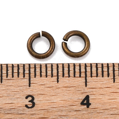Brass Saw Cut Open Jump Rings KK-G514-01H-AB-1