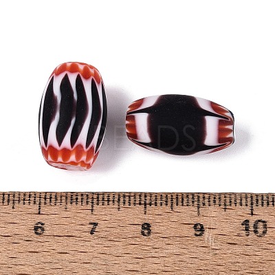 Handmade Millefiori Glass Barrel Beads LA-N002-09A-1