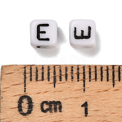Opaque Acrylic Beads OACR-S076-01E-1