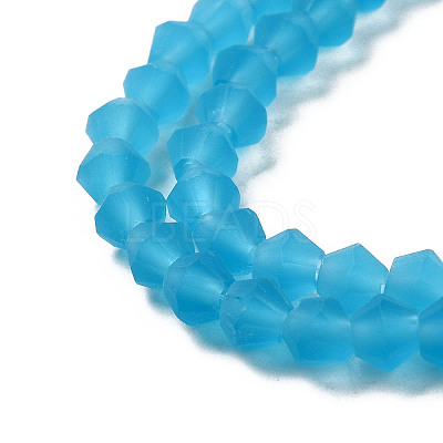 Imitate Austrian Crystal Frosted Glass Beads Strands EGLA-A039-T6mm-MD19-1
