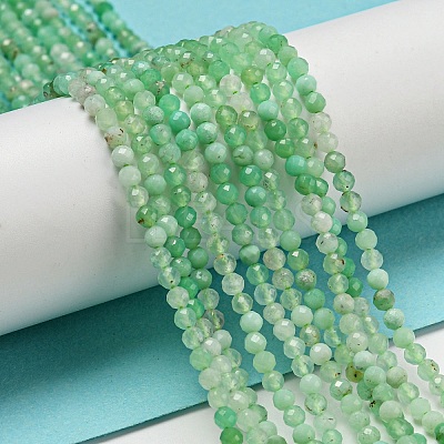 Natural Chrysoprase Beads Strands G-A097-A16-03-1