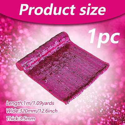 Polyester & PET Reversible Sequin Fabric DIY-WH0453-78A-1