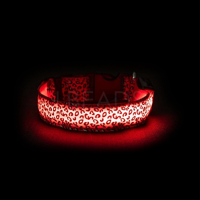 Adjustable Polyester LED Dog Collar MP-H001-A01-1