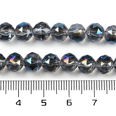 Transparent Electroplate Glass Beads Strands EGLA-N002-34C-C22-1