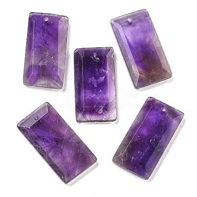 Natural Amethyst Pendants G-G123-03C-1