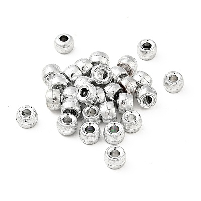 Plated Acrylic European Beads MACR-ZX016-B02-1