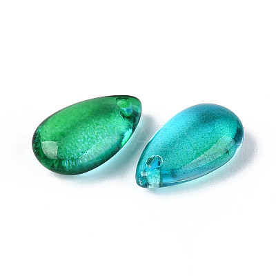 5Pcs Transparent Glass Beads GLAA-PW0001-25P-1