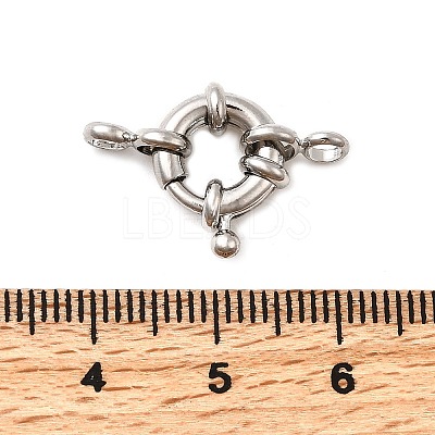Brass Spring Ring Clasps KK-D407-01P-B-1
